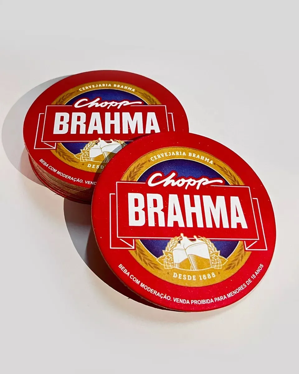 Brahma Red Bolacha Chopp Redonda 1000 Unidades
