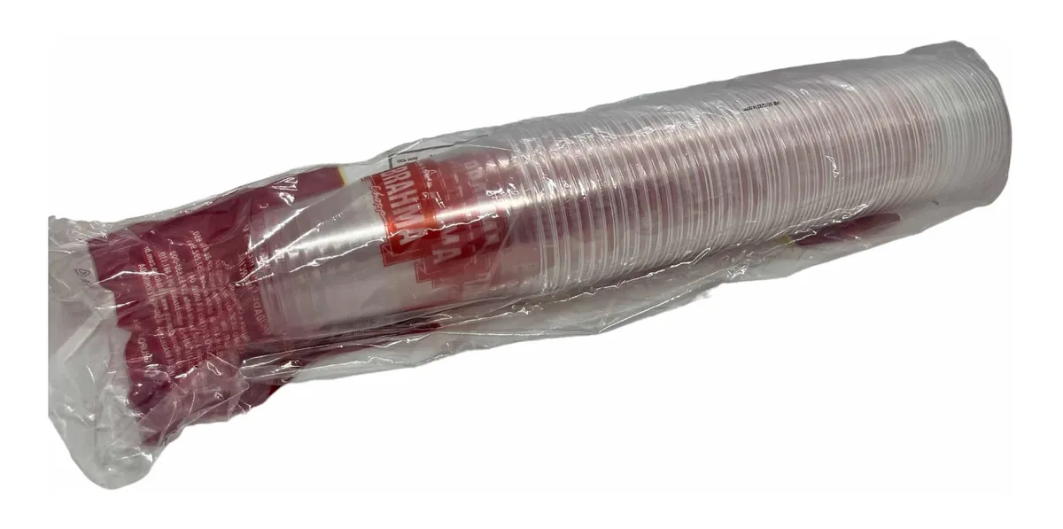 Kit 3 Copos Plásticos Brahma 330ml C/50 Uni. Transparente