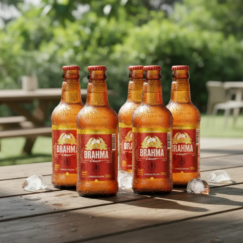 Kit 6 Unidades - Cerveja Brahma 300ml Com Casco - Imagem 3