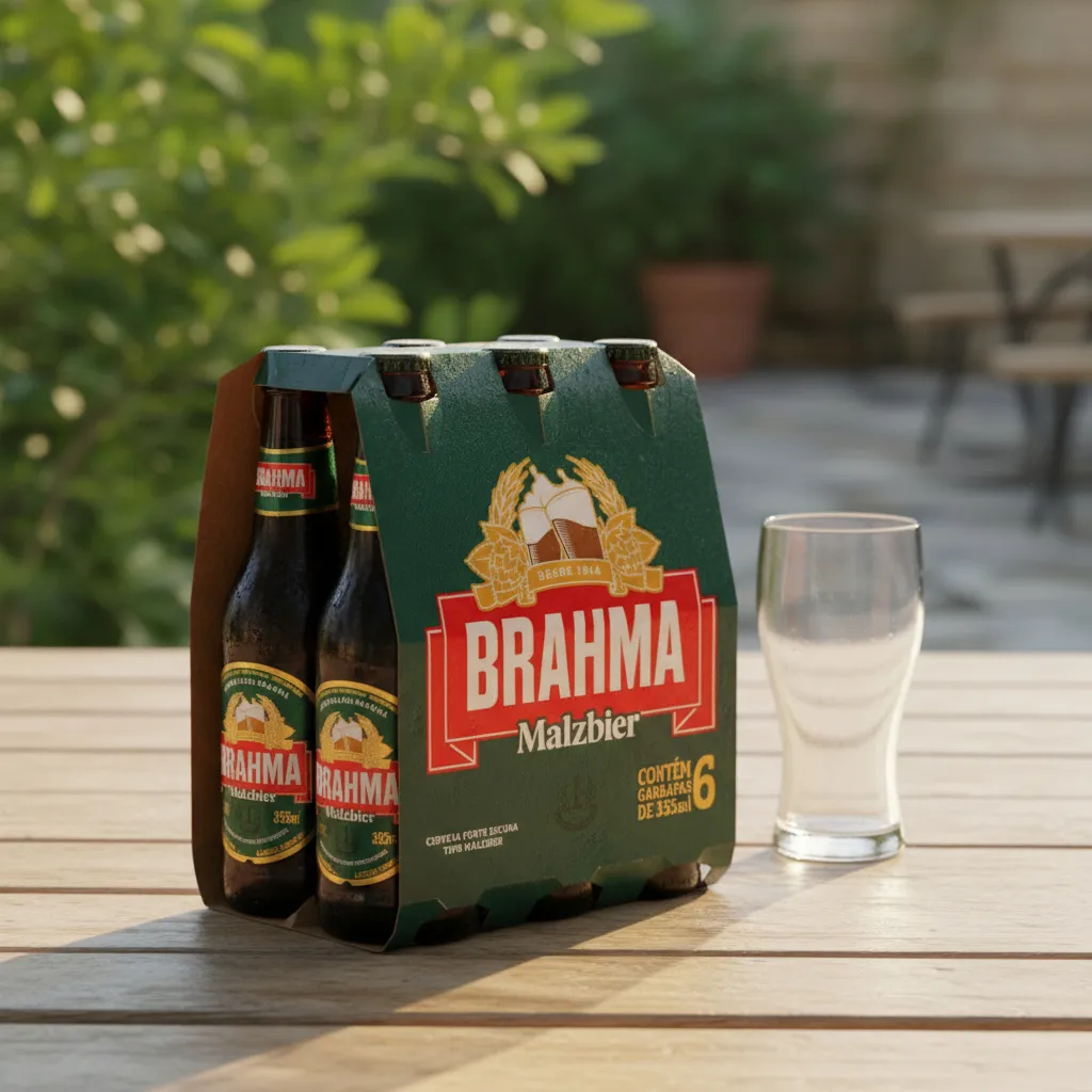 Kit 6 Cerveja Brahma Preta Malzbier Long Neck 355ml - Imagem 2