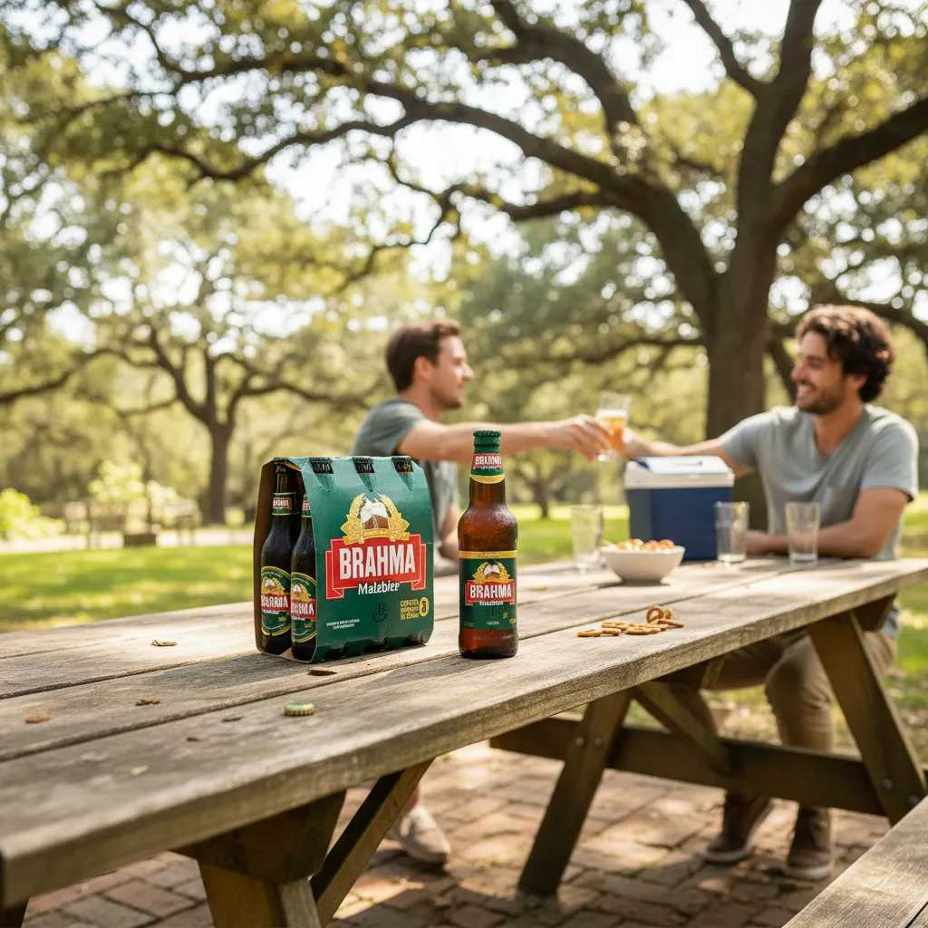 Kit 6 Cerveja Brahma Preta Malzbier Long Neck 355ml - Imagem 3