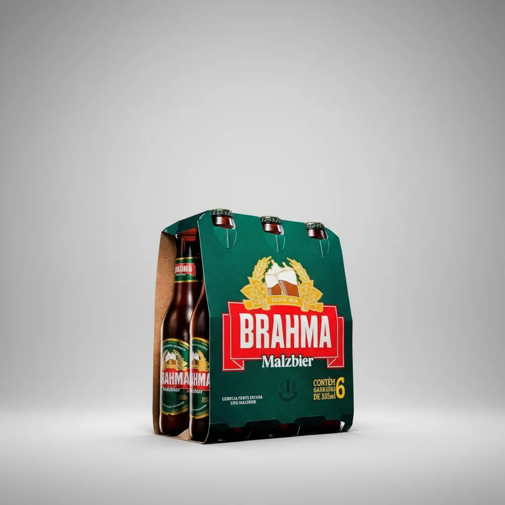 Kit 6 Cerveja Brahma Preta Malzbier Long Neck 355ml - Imagem 4